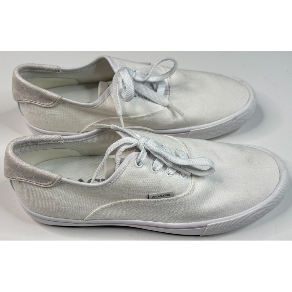 Coach Women's Citysole Skate White Lace Up Sneaker Size 8.5 B